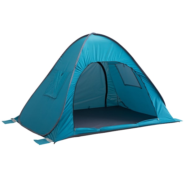 Wakeman Pop Up Beach Tent - Fits 2 People - Sun Shelter with UV Protection and Ventilation by Blue 75-CMP1105 - main